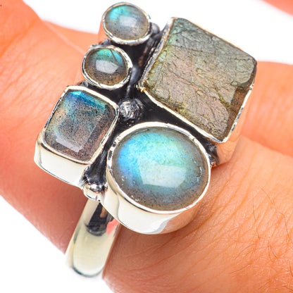 Labradorite Rings handcrafted by Ana Silver Co - RING68181