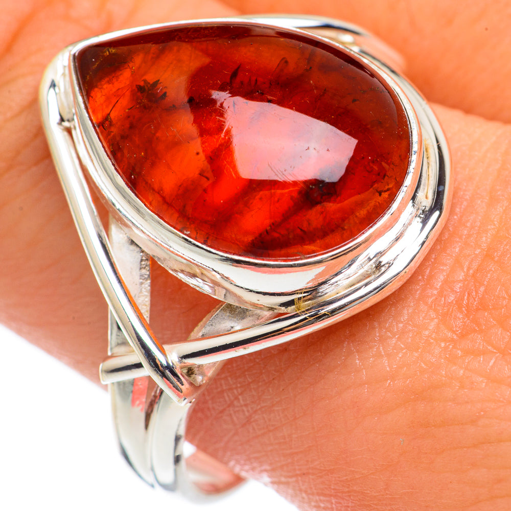 Baltic Amber Rings handcrafted by Ana Silver Co - RING68187