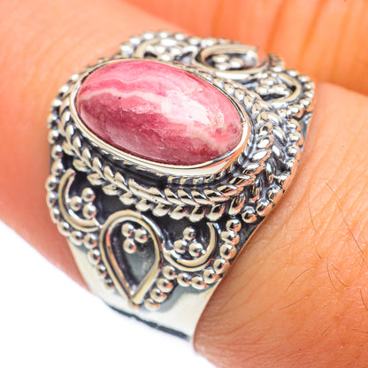 Rhodochrosite Rings handcrafted by Ana Silver Co - RING68189