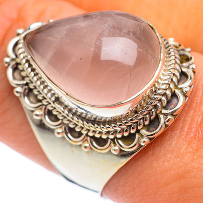 Rose Quartz Rings handcrafted by Ana Silver Co - RING68190