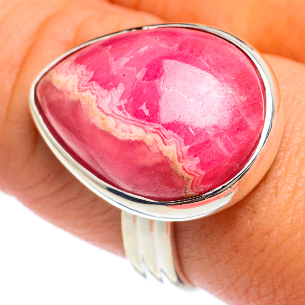 Rhodochrosite Rings handcrafted by Ana Silver Co - RING68191