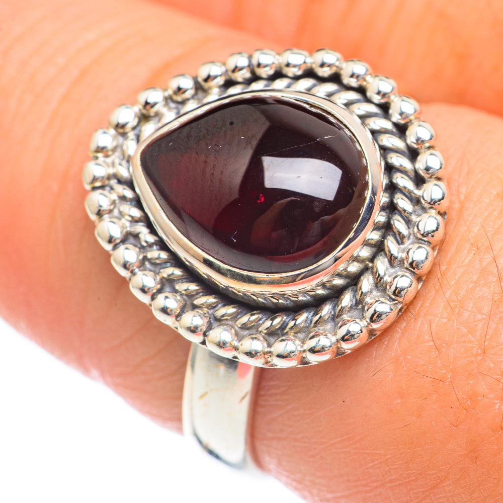Garnet Rings handcrafted by Ana Silver Co - RING68192