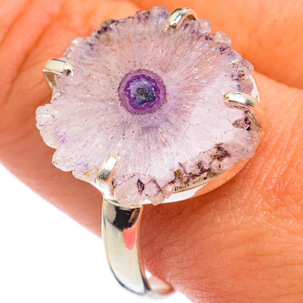 Amethyst Stalactite Rings handcrafted by Ana Silver Co - RING68195