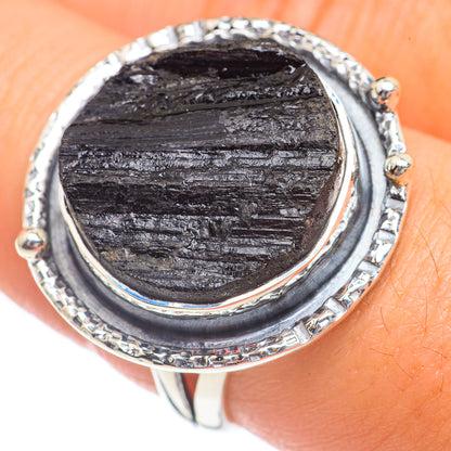 Black Tourmaline Rings handcrafted by Ana Silver Co - RING68198