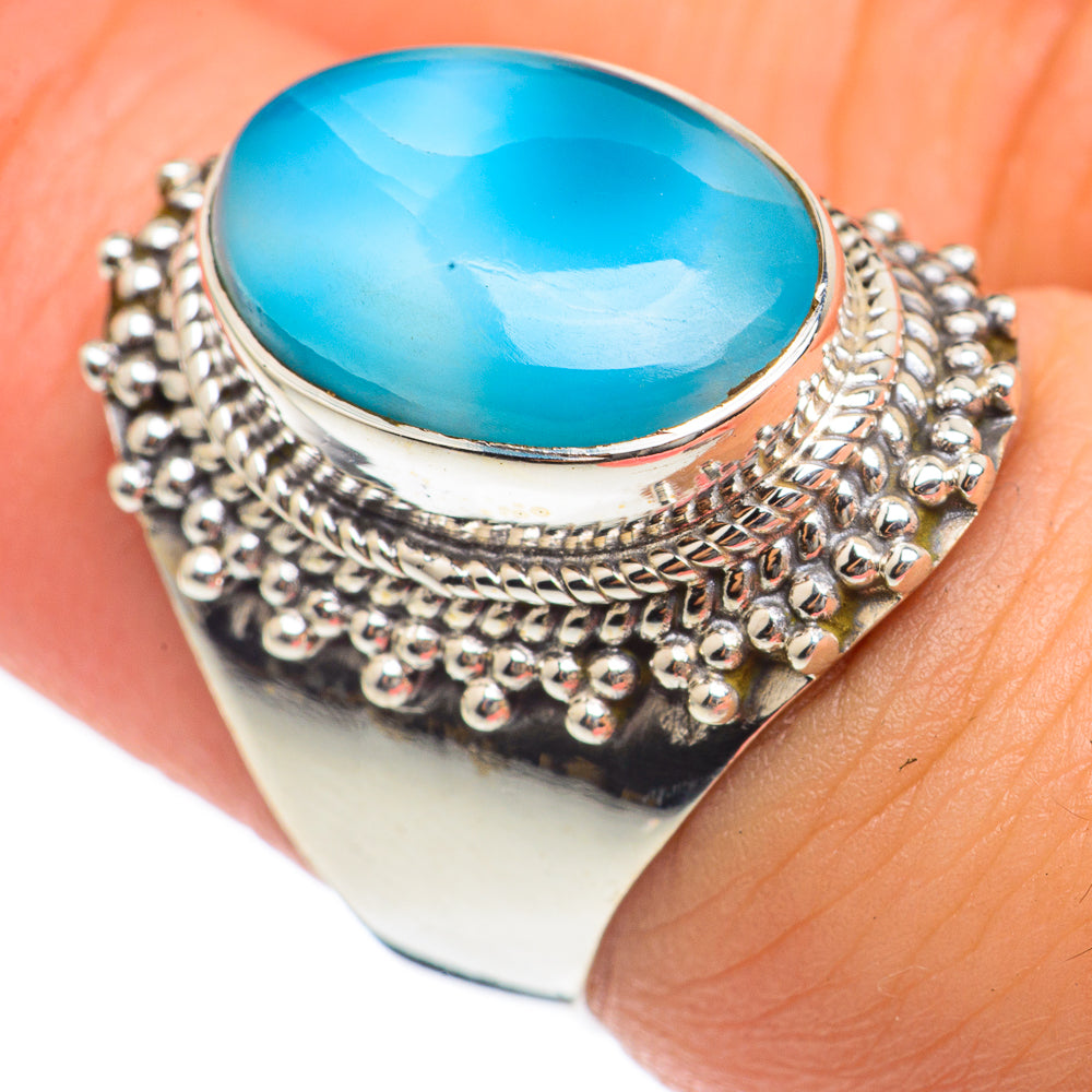 Larimar Rings handcrafted by Ana Silver Co - RING68205