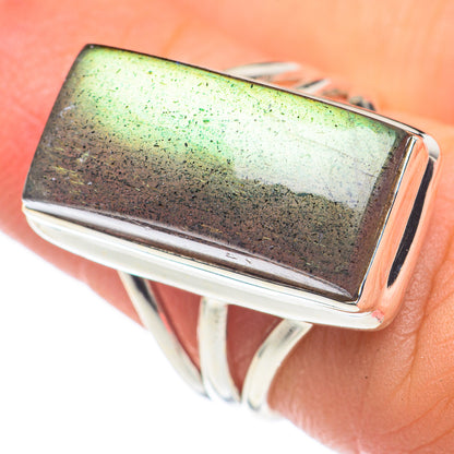Labradorite Rings handcrafted by Ana Silver Co - RING68212