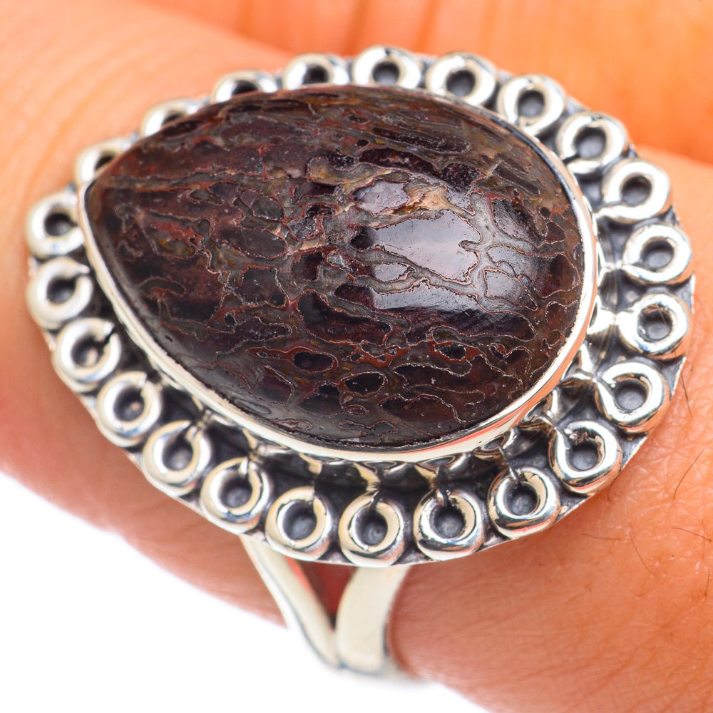 Dinosaur Bone Rings handcrafted by Ana Silver Co - RING68215