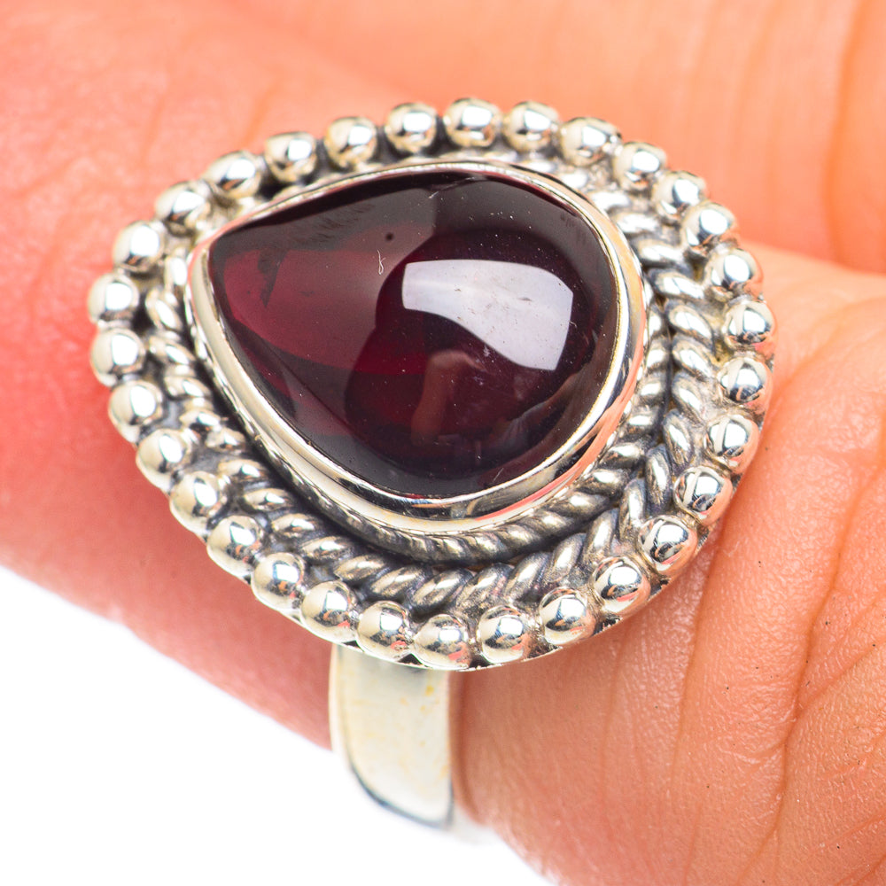 Garnet Rings handcrafted by Ana Silver Co - RING68219