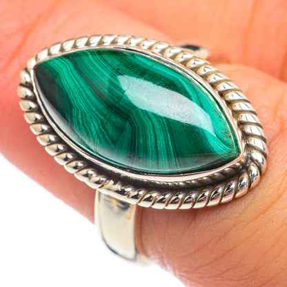 Malachite Rings handcrafted by Ana Silver Co - RING68238