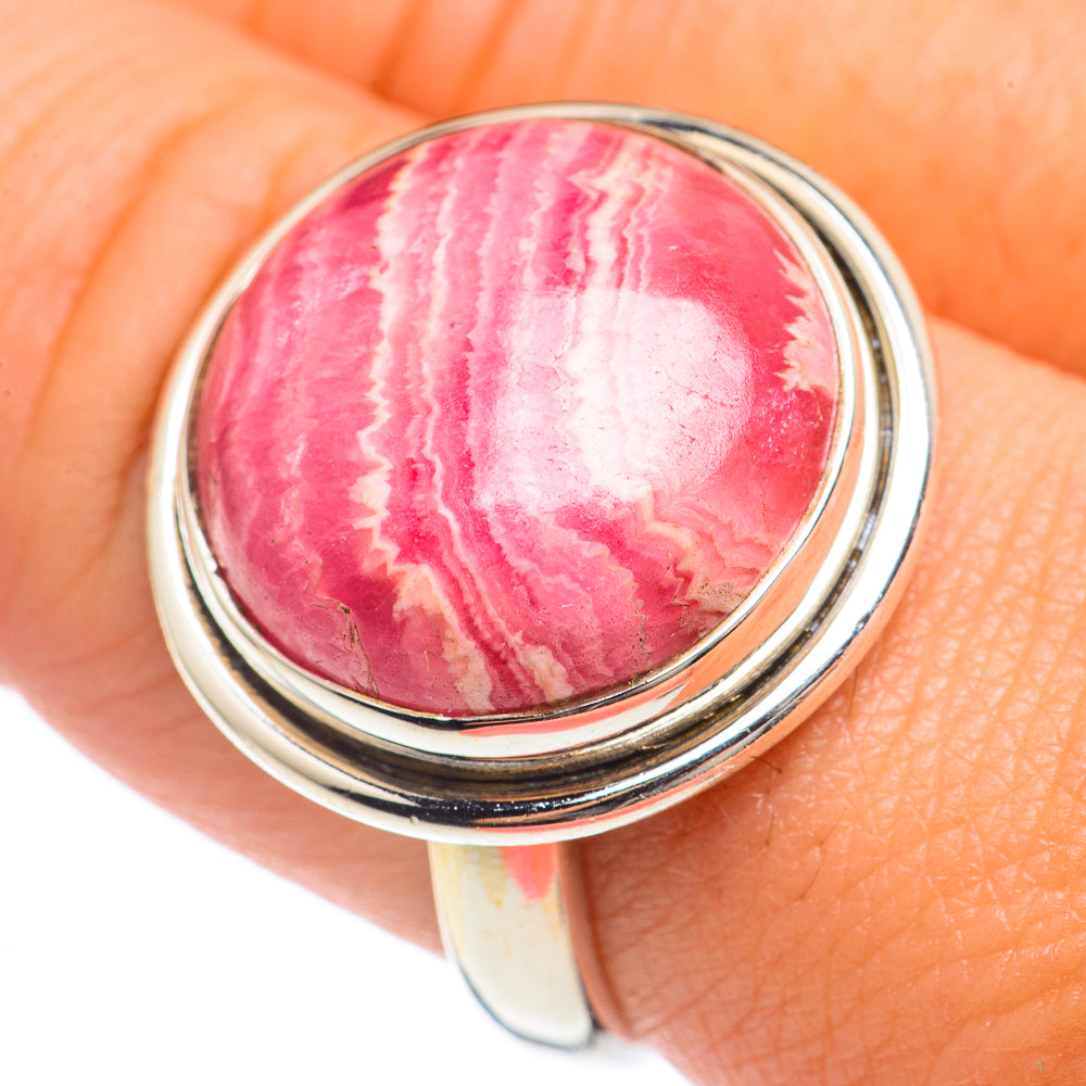 Rhodochrosite Rings handcrafted by Ana Silver Co - RING68241