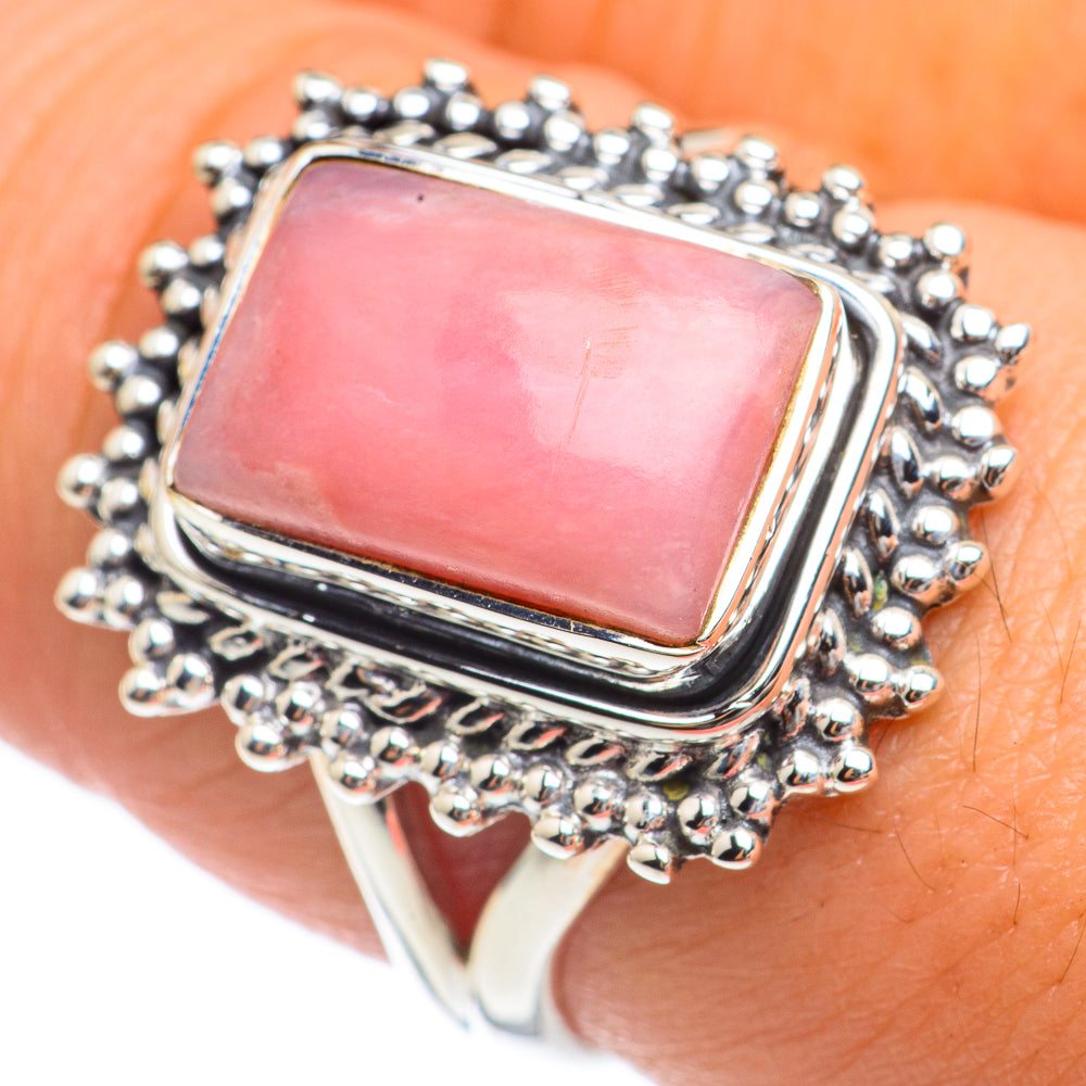Pink Opal Rings handcrafted by Ana Silver Co - RING68242
