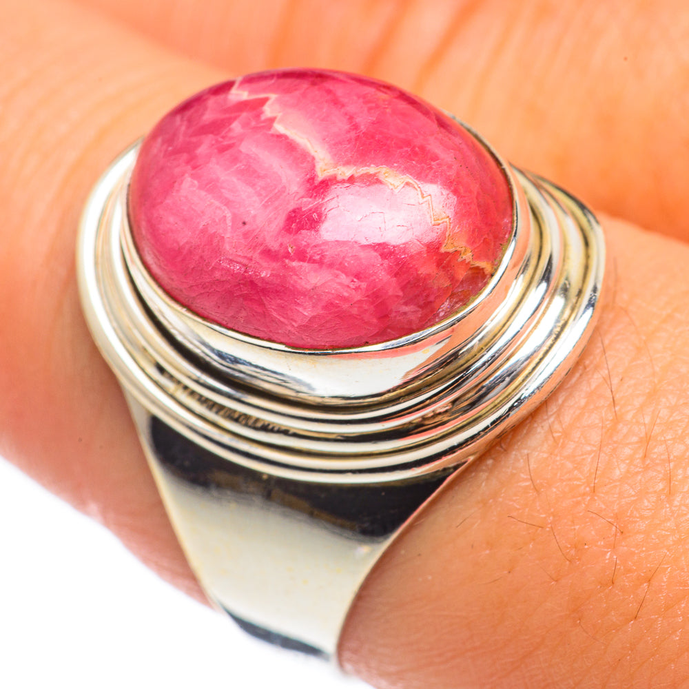 Rhodochrosite Rings handcrafted by Ana Silver Co - RING68243