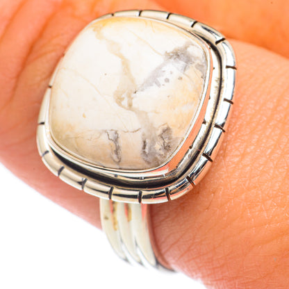 Howlite Rings handcrafted by Ana Silver Co - RING68247
