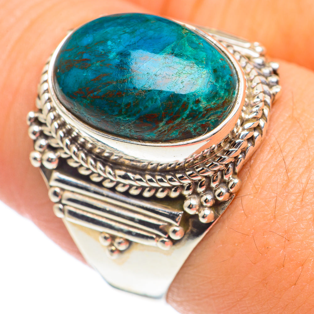 Chrysocolla Rings handcrafted by Ana Silver Co - RING68259