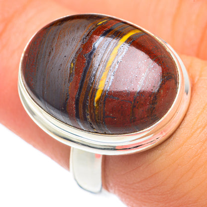 Red Tiger Iron Rings handcrafted by Ana Silver Co - RING68265