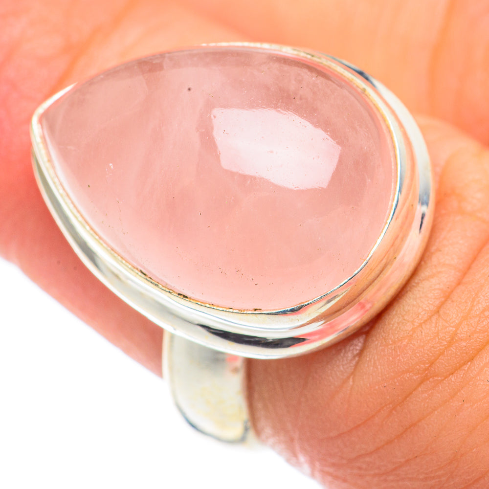 Rose Quartz Rings handcrafted by Ana Silver Co - RING68269