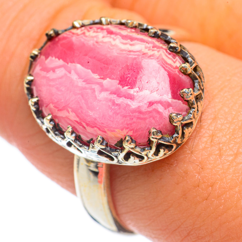 Rhodochrosite Rings handcrafted by Ana Silver Co - RING68270