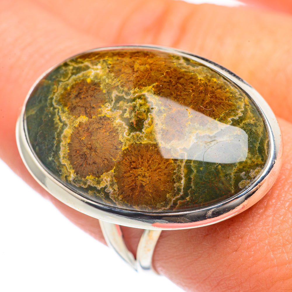 Ocean Jasper Rings handcrafted by Ana Silver Co - RING68290