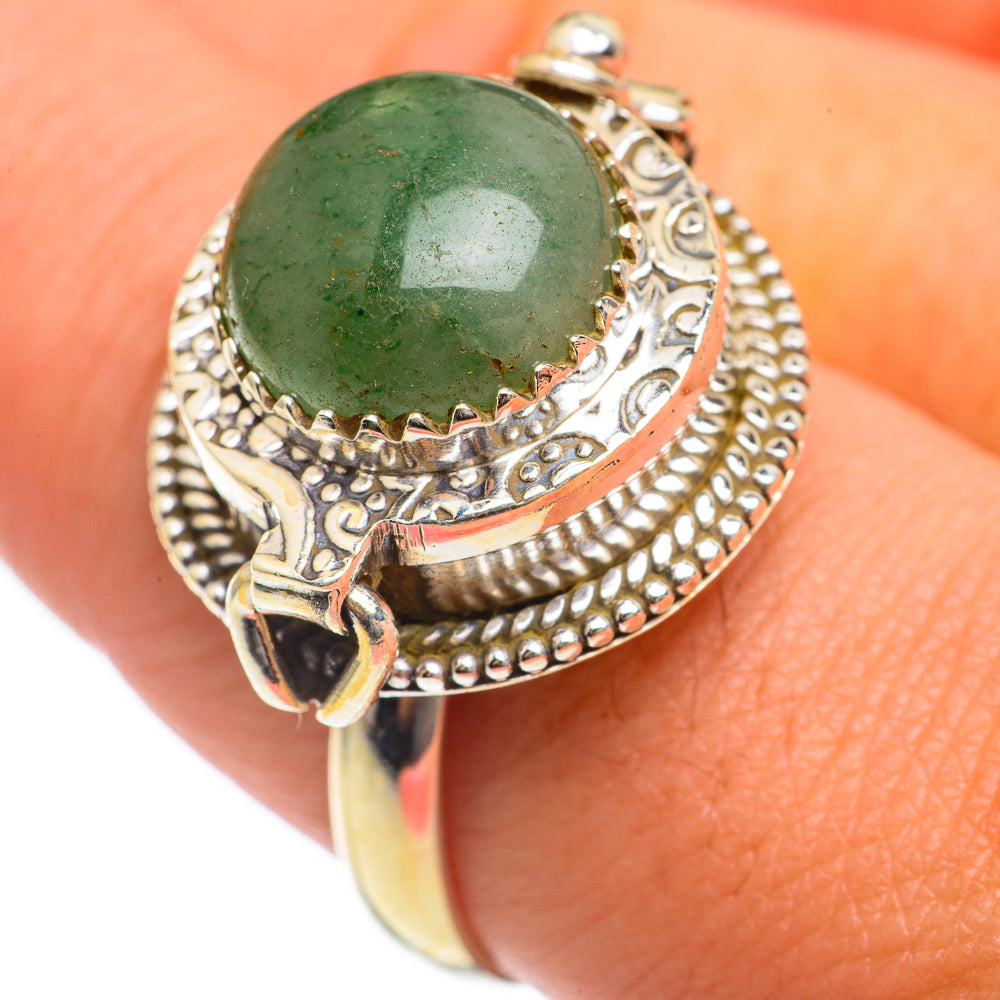 Green Aventurine Rings handcrafted by Ana Silver Co - RING68291
