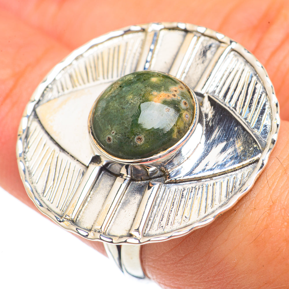 Ocean Jasper Rings handcrafted by Ana Silver Co - RING68292