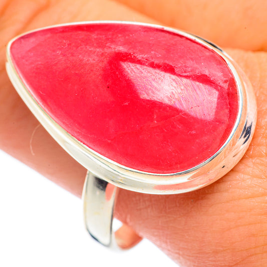 Pink Agate Rings handcrafted by Ana Silver Co - RING68297