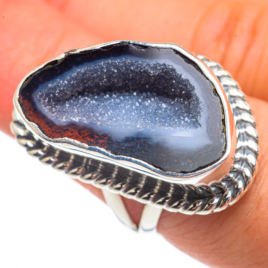 Coconut Geode Slice Rings handcrafted by Ana Silver Co - RING68305