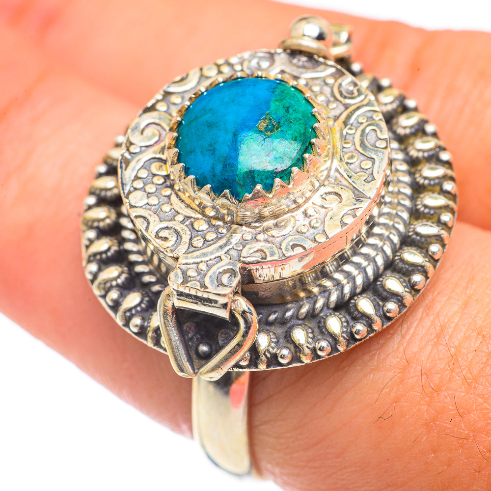 Chrysocolla Rings handcrafted by Ana Silver Co - RING68318