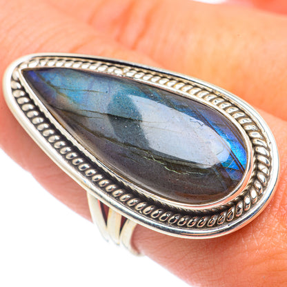 Labradorite Rings handcrafted by Ana Silver Co - RING68321