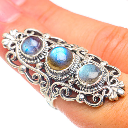 Labradorite Rings handcrafted by Ana Silver Co - RING68324