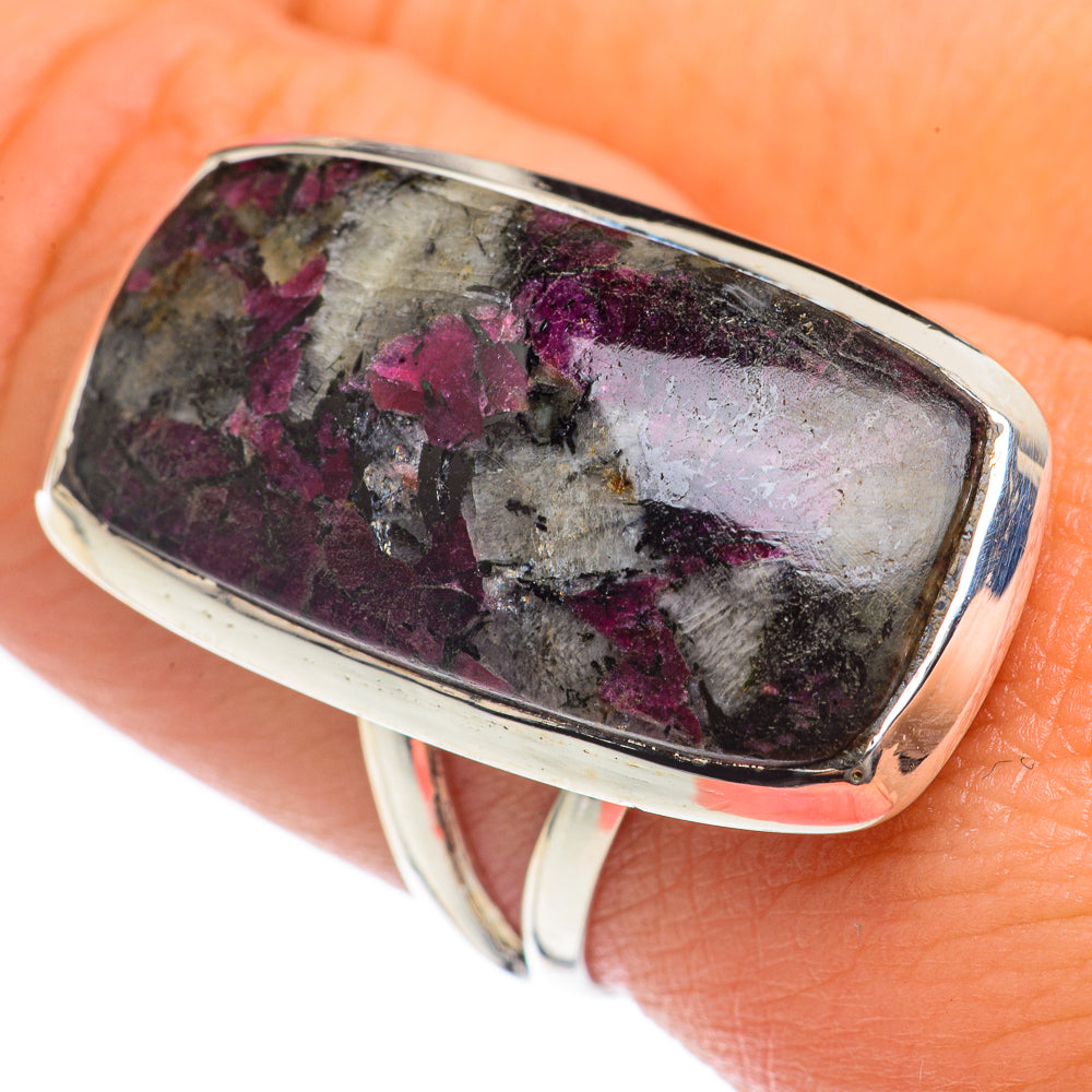 Russian Eudialyte Rings handcrafted by Ana Silver Co - RING68332