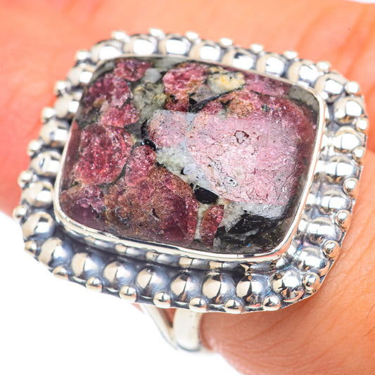 Russian Eudialyte Rings handcrafted by Ana Silver Co - RING68333