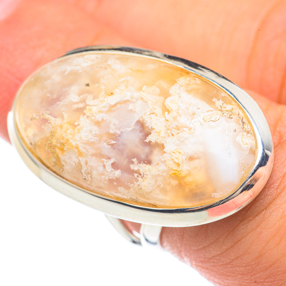 Plume Agate Rings handcrafted by Ana Silver Co - RING68334