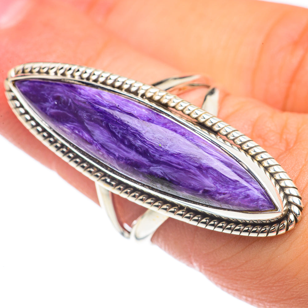 Charoite Rings handcrafted by Ana Silver Co - RING68337