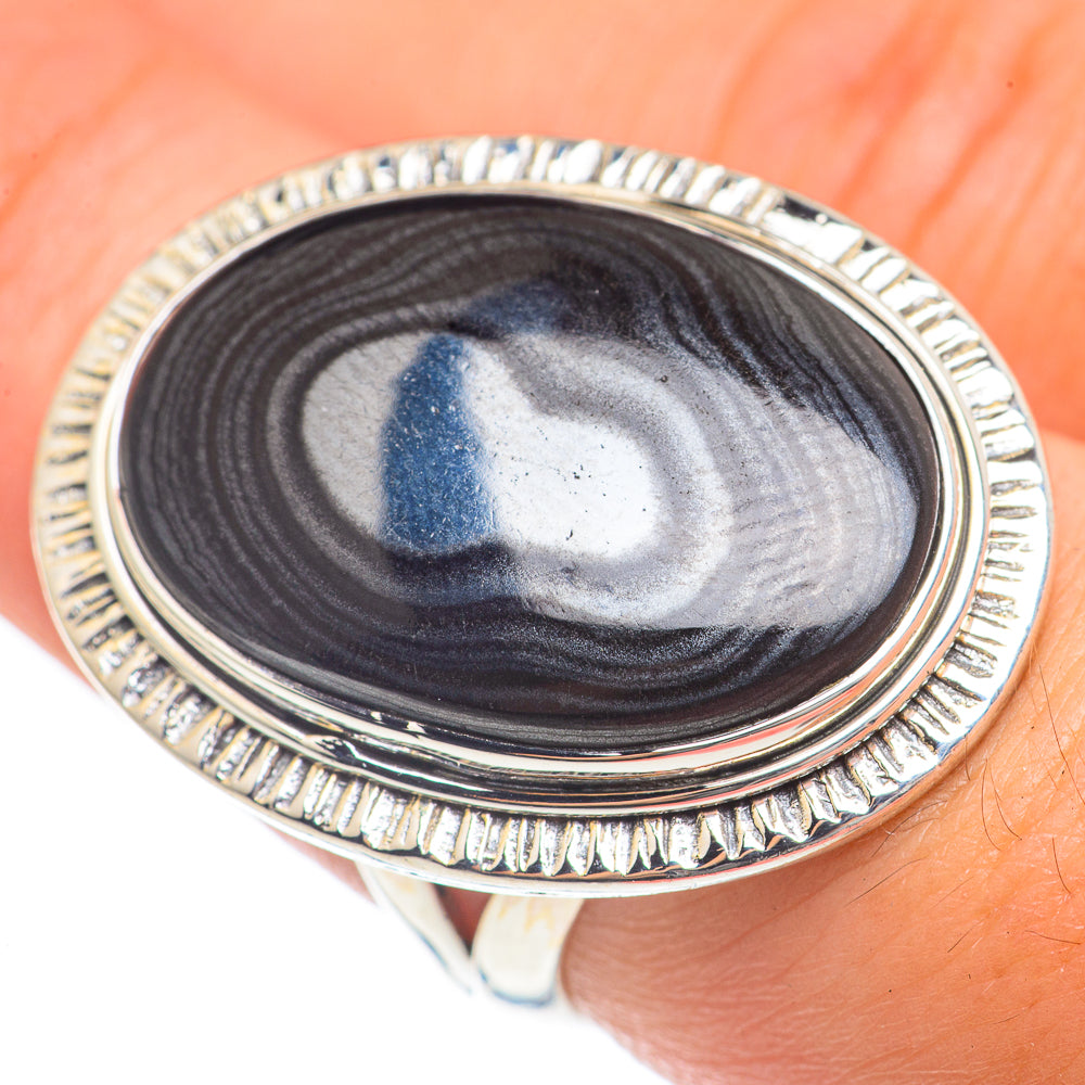 Psilomelane Rings handcrafted by Ana Silver Co - RING68340