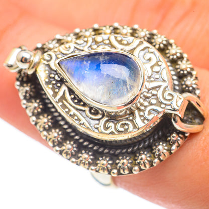 Rainbow Moonstone Rings handcrafted by Ana Silver Co - RING68341