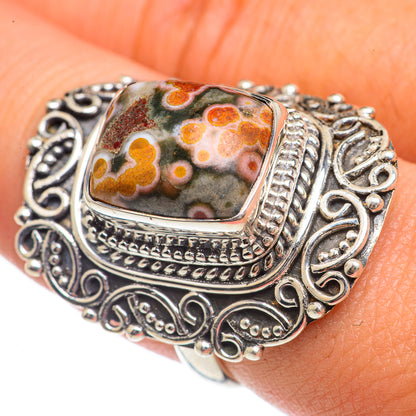 Ocean Jasper Rings handcrafted by Ana Silver Co - RING68345
