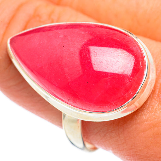 Pink Agate Rings handcrafted by Ana Silver Co - RING68357