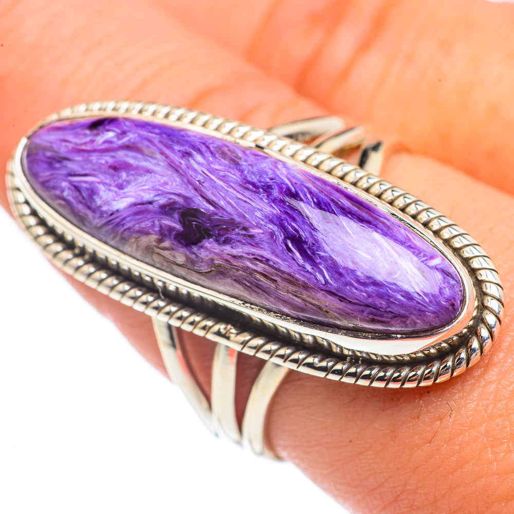 Charoite Rings handcrafted by Ana Silver Co - RING68361