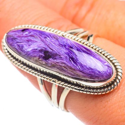 Charoite Rings handcrafted by Ana Silver Co - RING68361