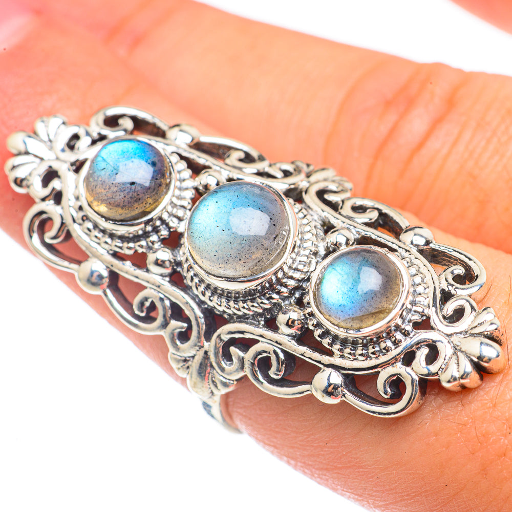 Labradorite Rings handcrafted by Ana Silver Co - RING68372