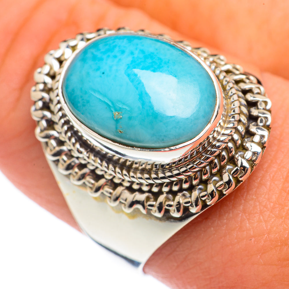 Larimar Rings handcrafted by Ana Silver Co - RING68376
