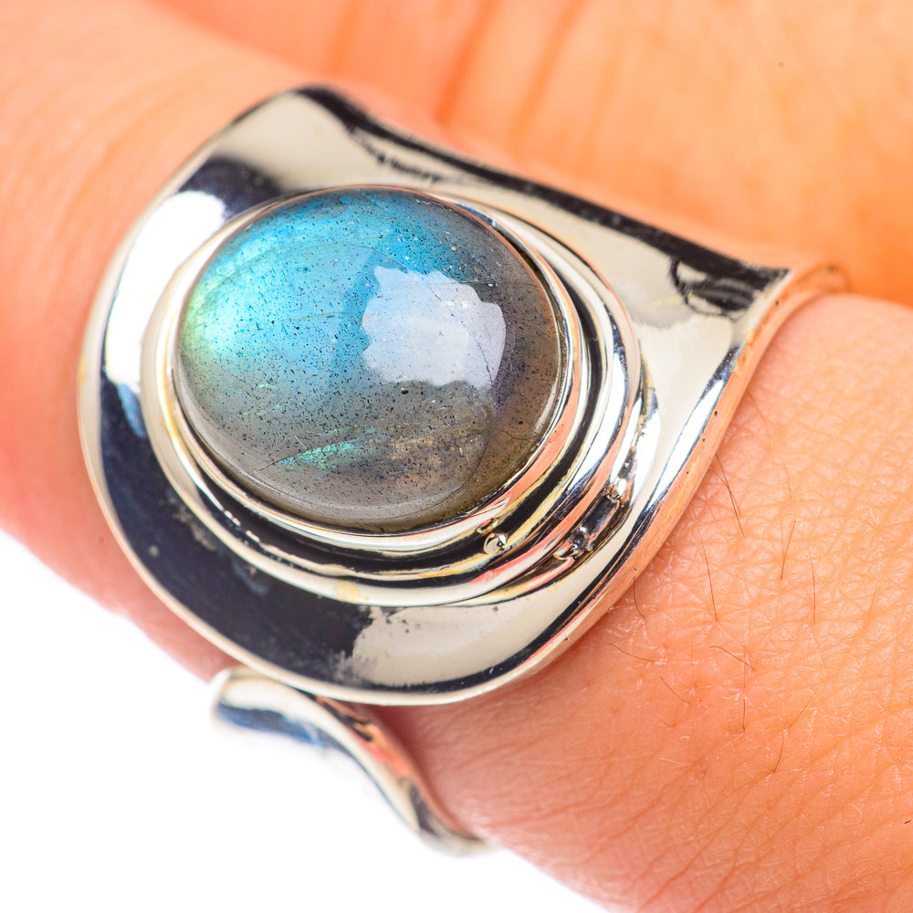 Labradorite Rings handcrafted by Ana Silver Co - RING68379