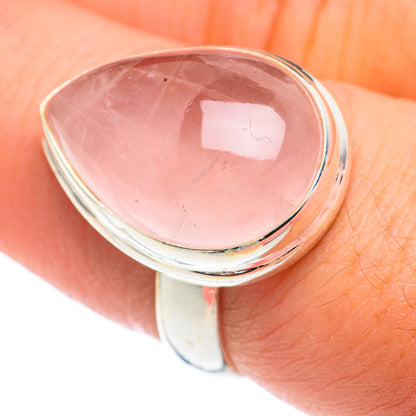 Rose Quartz Rings handcrafted by Ana Silver Co - RING68390