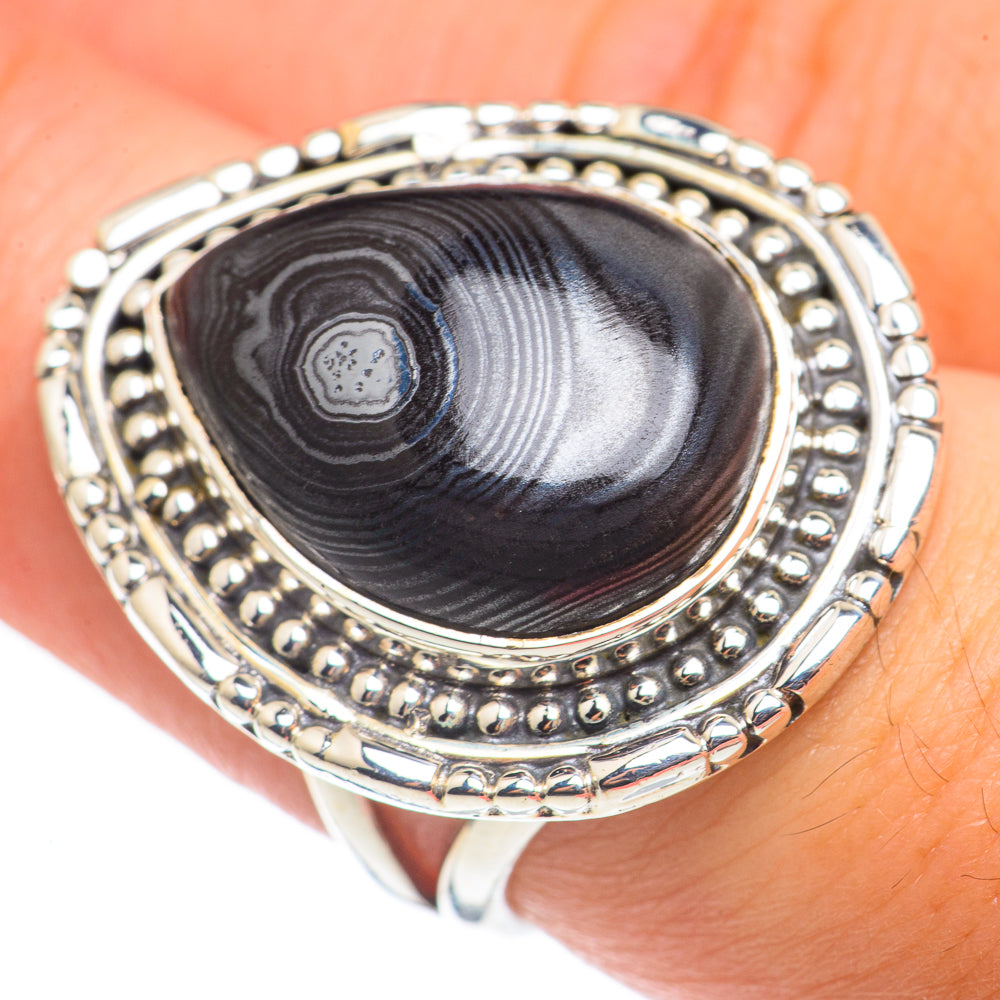 Psilomelane Rings handcrafted by Ana Silver Co - RING68398