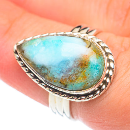 Larimar Rings handcrafted by Ana Silver Co - RING68411