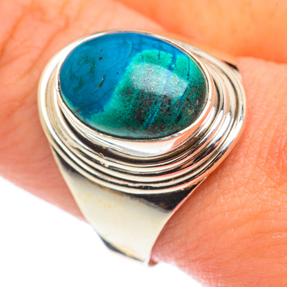 Chrysocolla Rings handcrafted by Ana Silver Co - RING68412