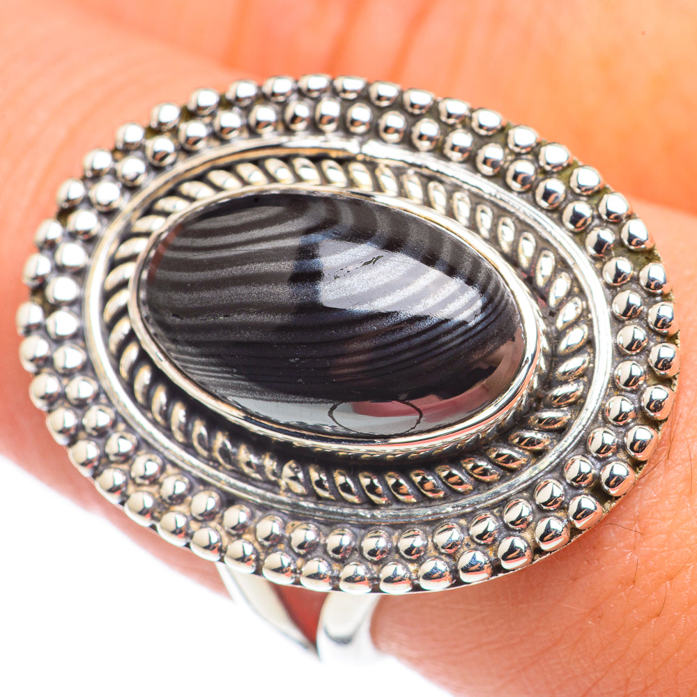 Psilomelane Rings handcrafted by Ana Silver Co - RING68432