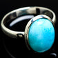 Larimar Rings handcrafted by Ana Silver Co - RING6844