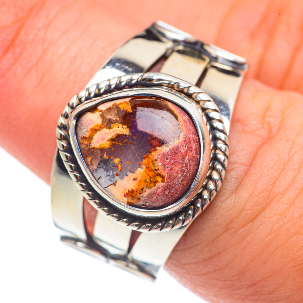 Mexican Fire Opal Rings handcrafted by Ana Silver Co - RING68440