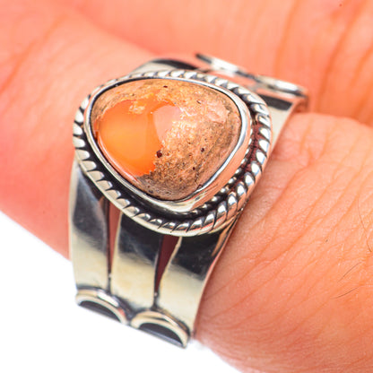 Mexican Fire Opal Rings handcrafted by Ana Silver Co - RING68441